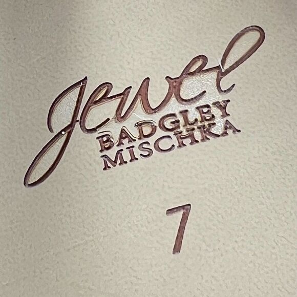 Jewel Badgley Mischka Size‎ 7 Ojai Pink Silver Jeweled Dress Sandals Heels Shoes - Picture 13 of 15